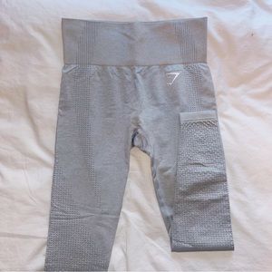 Gymshark Vital Seamless Leggings in Light Grey Marl